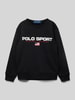 Polo Sport Sweatshirt met labelprint Zwart