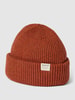 Barts Mütze aus Wolle mit Logo-Applikation Modell 'FEODORE' Rostrot