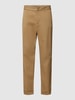 THE KOOPLES Stoffhose mit Gesäßtaschen Modell 'PANTALON' Sand