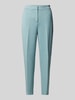 Jake*s Collection Slim fit stoffen broek met persplooien Aquablauw