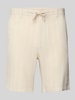 Jack & Jones Regular Fit Shorts mit Tunnelzug Modell 'MYKONOS' Offwhite