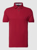 Tommy Hilfiger Poloshirt mit Label-Stitching Kirsche