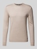 Roy Robson Strickpullover mit Rundhalsausschnitt Beige