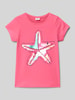 s.Oliver RED LABEL Regular Fit T-Shirt mit interaktivem Design Pink