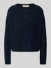 MOS MOSH Strickjacke aus Alpaka mit Knopfdetail Marine