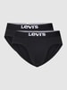 Levi's® Slip met labeldetail, model 'SOLID BASIC' Zwart