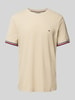 Tommy Hilfiger T-shirt z wyhaftowanym logo Beżowy