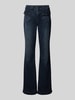 MAC Flared Fit Jeans aus reiner Viskose mit Cargotaschen Dunkelblau