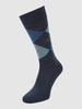 Burlington Socken aus Schurwollmischung Modell 'Edinburgh' Marine Melange