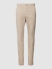 Profuomo Chino in unifarbenem Design Sand