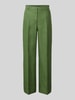 Weekend Max Mara Wide Leg Leinenhose mit Bügelfalten Modell 'MALIZIA' Gruen