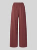 American Vintage wide fit broek van puur katoen model 'GIXY' Middenbruin