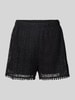 Vero Moda Regular fit korte broek met etskanteffect, model 'MAYA' Zwart