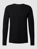 Christian Berg Men Longsleeve met ronde hals Zwart