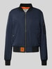 Original Bombers Bomberjacke mit Label-Stitching Marine