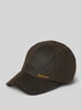 Barbour Basecap aus gewachster Baumwolle Oliv