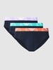 Emporio Armani Slip mit elastischem Label-Bund im 3er-Pack Dunkelblau