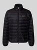 EA7 Emporio Armani Donsjack met labelprint, model 'TRAIN CORE' Zwart