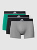 ADIDAS SPORTSWEAR Boxershort met elastische band met logo in een set van 3 stuks Groen