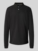 MCNEAL Regular Fit Poloshirt mit Label-Stitching Black