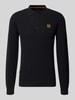 PME Legend Gebreide pullover met polokraag Zwart