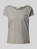 Marc O'Polo Denim T-Shirt mit Brusttasche Silber Melange