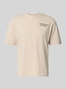 s.Oliver RED LABEL Regular fit T-shirt van katoenmix Beige