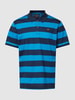 Paul & Shark Poloshirt met blokstrepen Koningsblauw