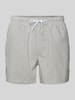 Only & Sons Badehose mit Strukturmuster Modell 'TED' Anthrazit
