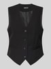 Pieces Regular fit gilet met 4-knoopssluiting, model 'BOZZY' Zwart
