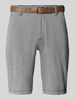Redefined Rebel Regular Fit Bermudas mit Gesäßtaschen Modell 'NEBRASKA' Marine Melange