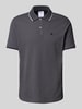CHAMPION Regular Fit Poloshirt mit Logo-Stitching Anthrazit