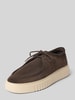 Antony Morato Sneaker aus echtem Leder Modell 'Austin' Dunkelbraun