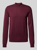 HUGO Strickpullover mit Turtleneck Modell 'San Matteo' Bordeaux