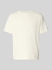 SELECTED HOMME Regular fit T-shirt van puur katoen, model 'CHRIS' Offwhite