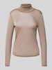 Only Longsleeve mit Stehkragen Modell 'LAMERA' Sand