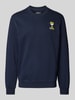 s.Oliver RED LABEL Sweatshirt mit geripptem Stehkragen Marine