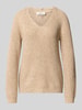 s.Oliver RED LABEL Regular Fit Strickpullover aus Baumwoll-Mix Beige