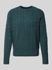 ECOALF Gebreide pullover met ribboorden, model 'TILOALF' Donkergroen