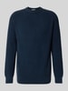 Drykorn Gebreide pullover met ronde hals Donkerblauw