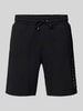 Jack & Jones Sweatshorts mit Label-Detail Modell 'GORDON' Black