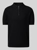 Antony Morato Regular fit poloshirt met structuurmotief Zwart