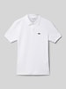 Lacoste Poloshirt mit Label-Detail Weiss