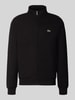 Lacoste Regular Fit Sweatjacke aus Baumwoll-Mix Black