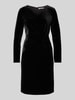 Christian Berg Woman Selection Knielanges Kleid mit Knoten-Detail Black