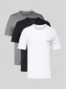 HUGO Regular fit T-shirt in een set van 2 stuks Middengrijs