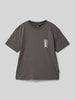 Quiksilver T-Shirt mit Label-Print Graphit