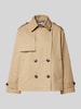 Jake*s Casual Trenchcoat mit Leistentaschen Sand