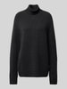 CK Calvin Klein Strickpullover aus Wolle mit Label-Detail Anthrazit