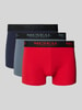 MCNEAL Trunks mit Label-Bund im 3er-Pack Rot